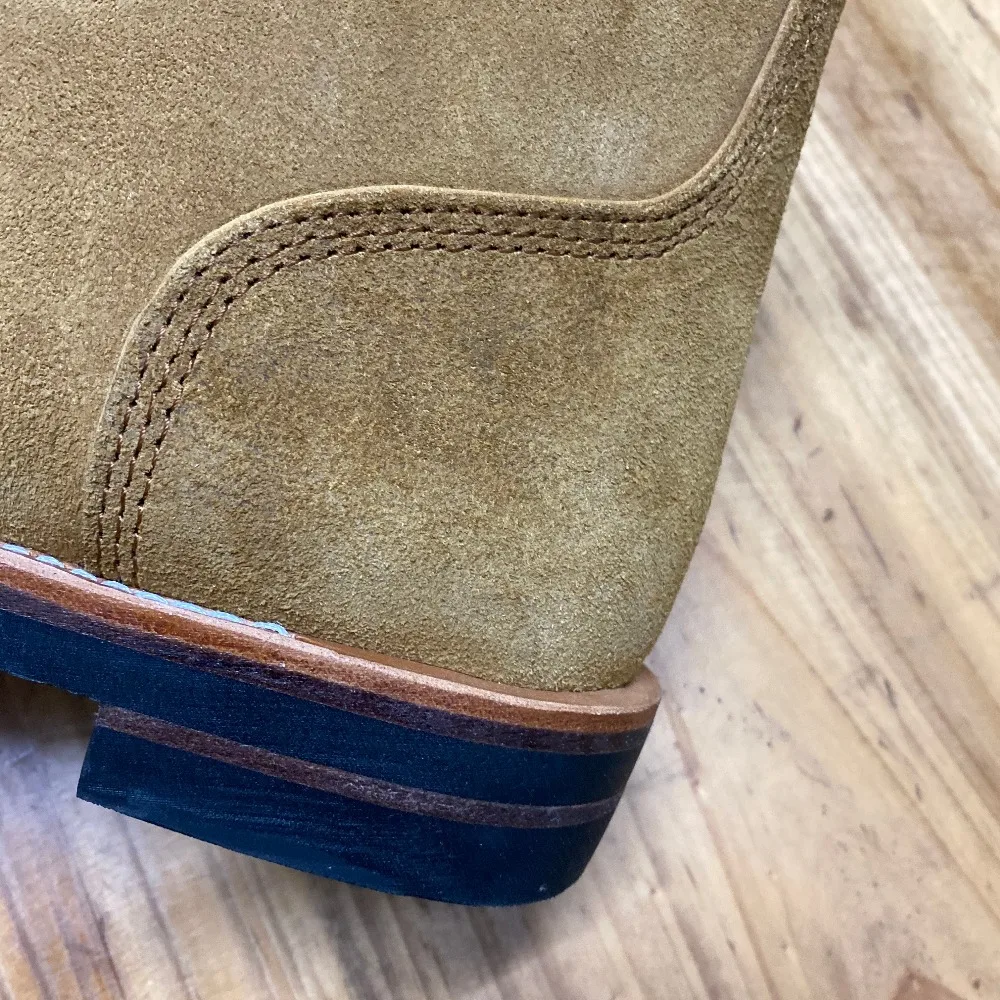 DTW01 RockCanRoll Goodyear Welted Genuine Italian Cow Leather Suede Boots Custom Made Size 35-52 Super Quality Handmade
