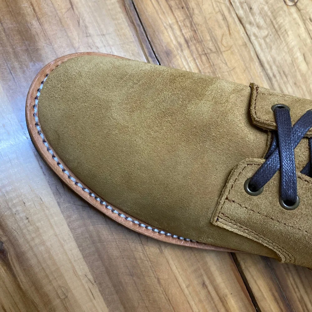 DTW01 RockCanRoll Goodyear Welted Genuine Italian Cow Leather Suede Boots Custom Made Size 35-52 Super Quality Handmade