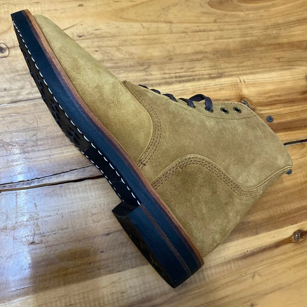 DTW01 RockCanRoll Goodyear Welted Genuine Italian Cow Leather Suede Boots Custom Made Size 35-52 Super Quality Handmade