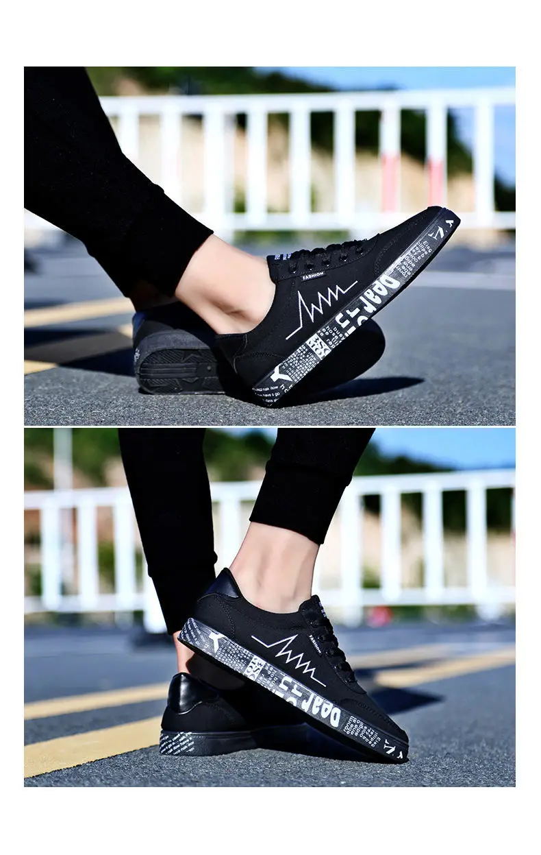 Casual Hoes Men Sneakers Shockproof Sport Shoes Boys Running Vulcan Sneakers Man Footwear 2023 Fashion