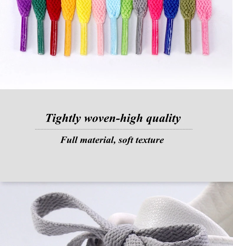 Flat Shoelaces Off Sport White Leisure Women Sneaker Laces Thicken Shoelace No Elasticity Shoe Laces Shoe String Accessories AF1