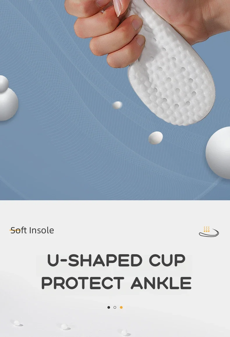 Orthopedic Memory Foam Sport Insoles Shoes Sole Cushion Running Shock-Absorbant Breathable Deodorization EVA Soft Pad