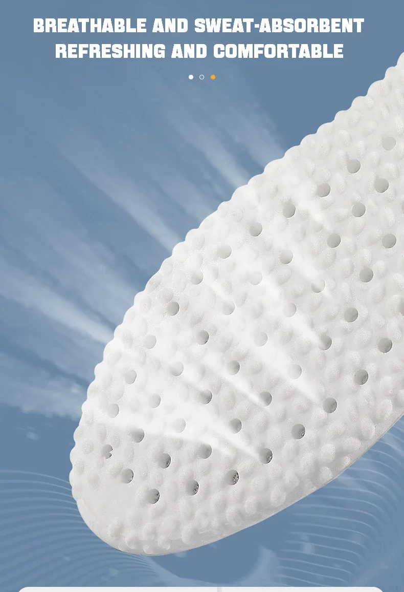 Orthopedic Memory Foam Sport Insoles Shoes Sole Cushion Running Shock-Absorbant Breathable Deodorization EVA Soft Pad