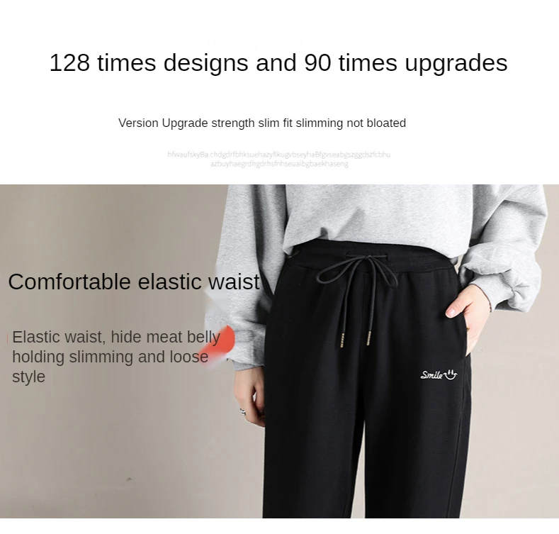 Women's Harem Pants Sports Sweatpants Women's Tracksuit Oversize Joggers Embroidery Harajuku Korean Fashion Trousers for Female