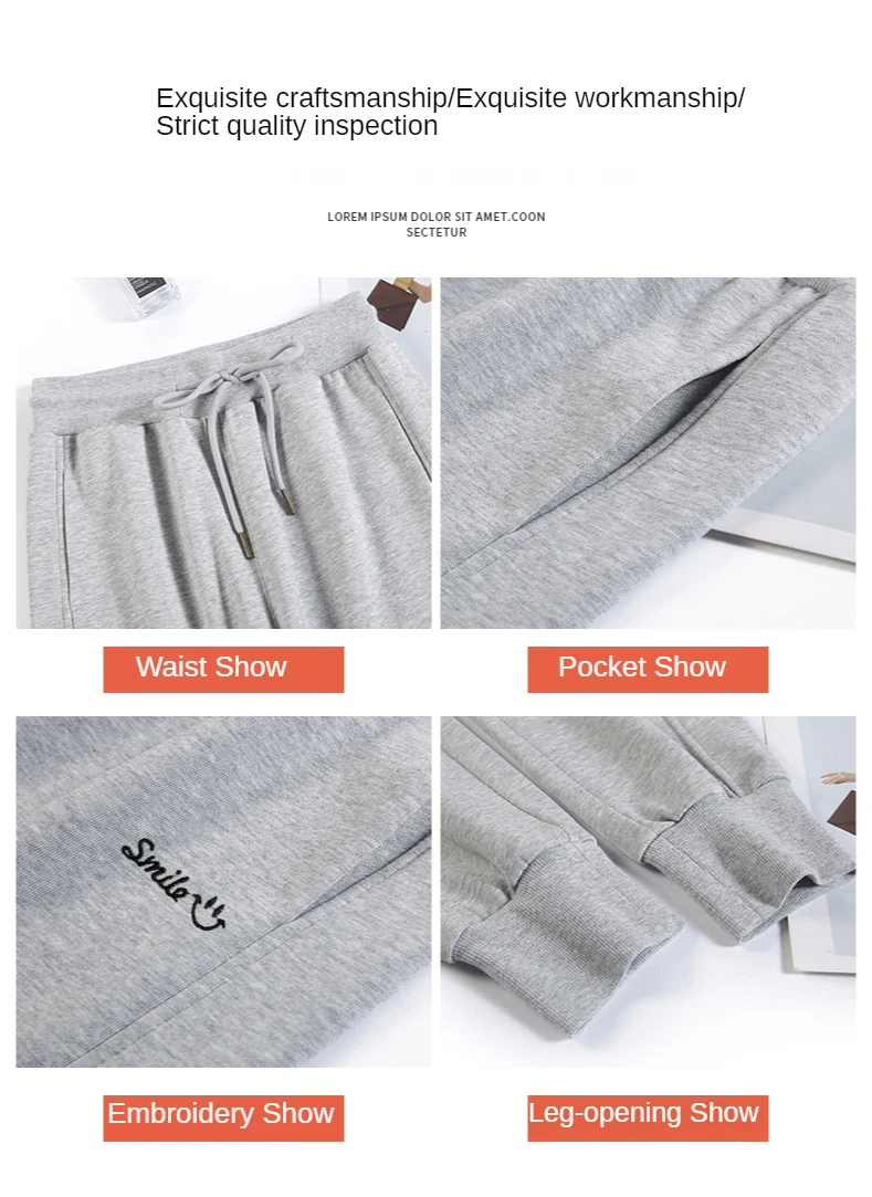 Women's Harem Pants Sports Sweatpants Women's Tracksuit Oversize Joggers Embroidery Harajuku Korean Fashion Trousers for Female