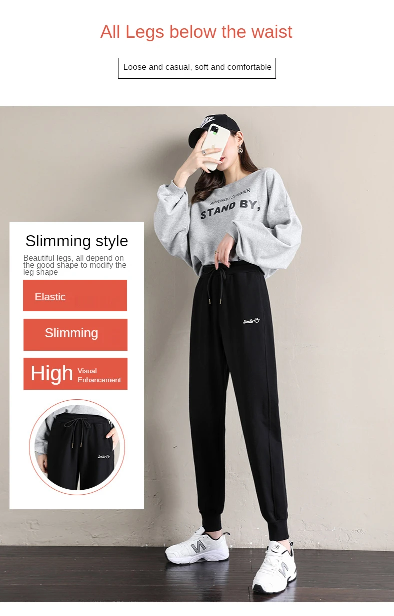 Women's Harem Pants Sports Sweatpants Women's Tracksuit Oversize Joggers Embroidery Harajuku Korean Fashion Trousers for Female