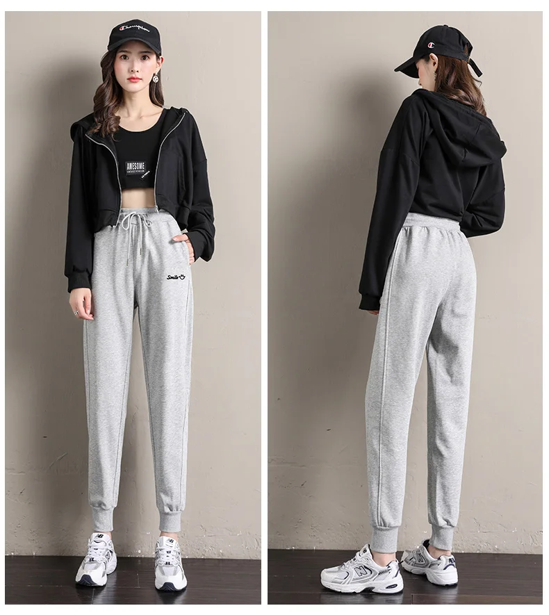 Women's Harem Pants Sports Sweatpants Women's Tracksuit Oversize Joggers Embroidery Harajuku Korean Fashion Trousers for Female