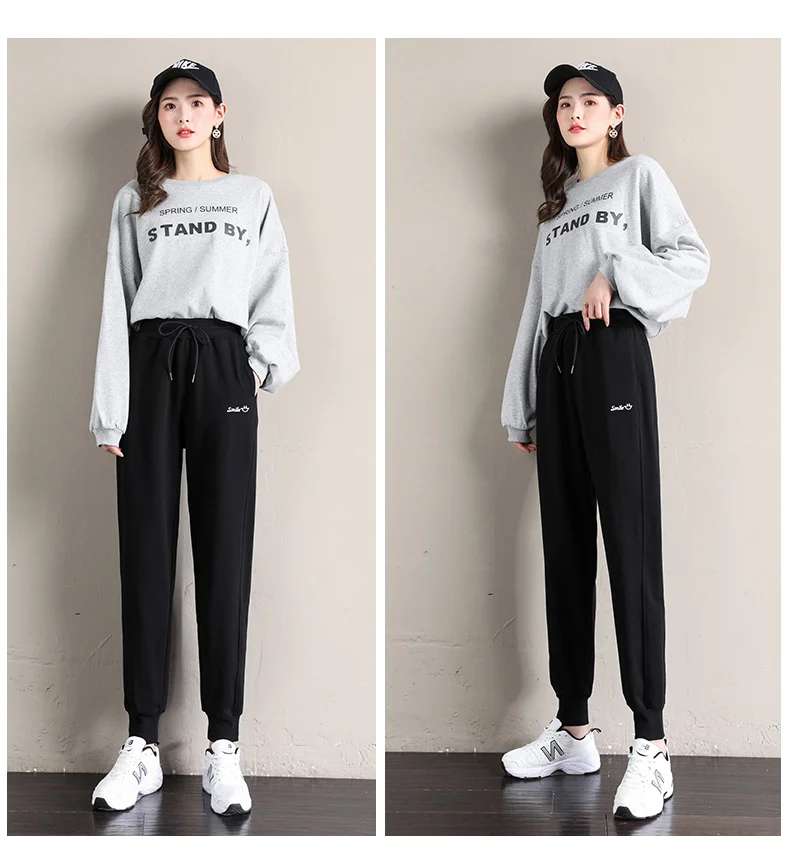 Women's Harem Pants Sports Sweatpants Women's Tracksuit Oversize Joggers Embroidery Harajuku Korean Fashion Trousers for Female