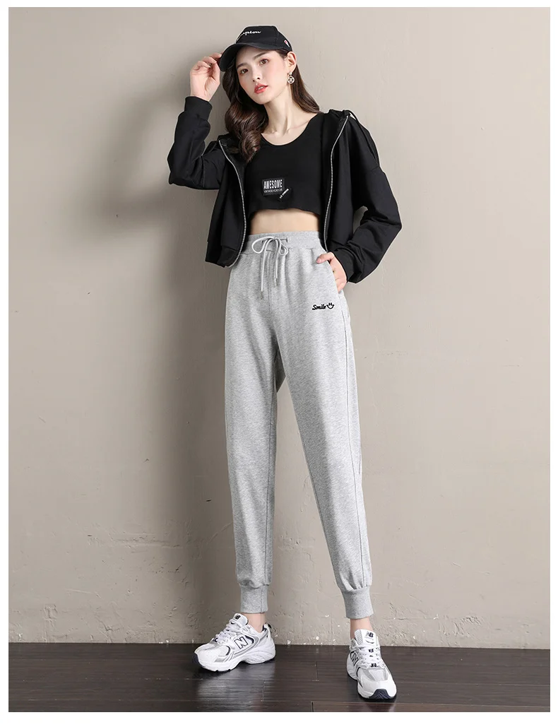 Women's Harem Pants Sports Sweatpants Women's Tracksuit Oversize Joggers Embroidery Harajuku Korean Fashion Trousers for Female