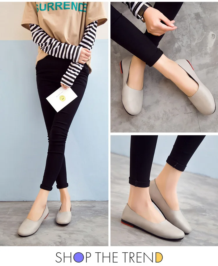 AIYUQI Women Flats Shoes Genuine Leather Ladies Shoes Large Size 41 42 43 Casual Lightweight Non-Slip 2026 New Women Loafers