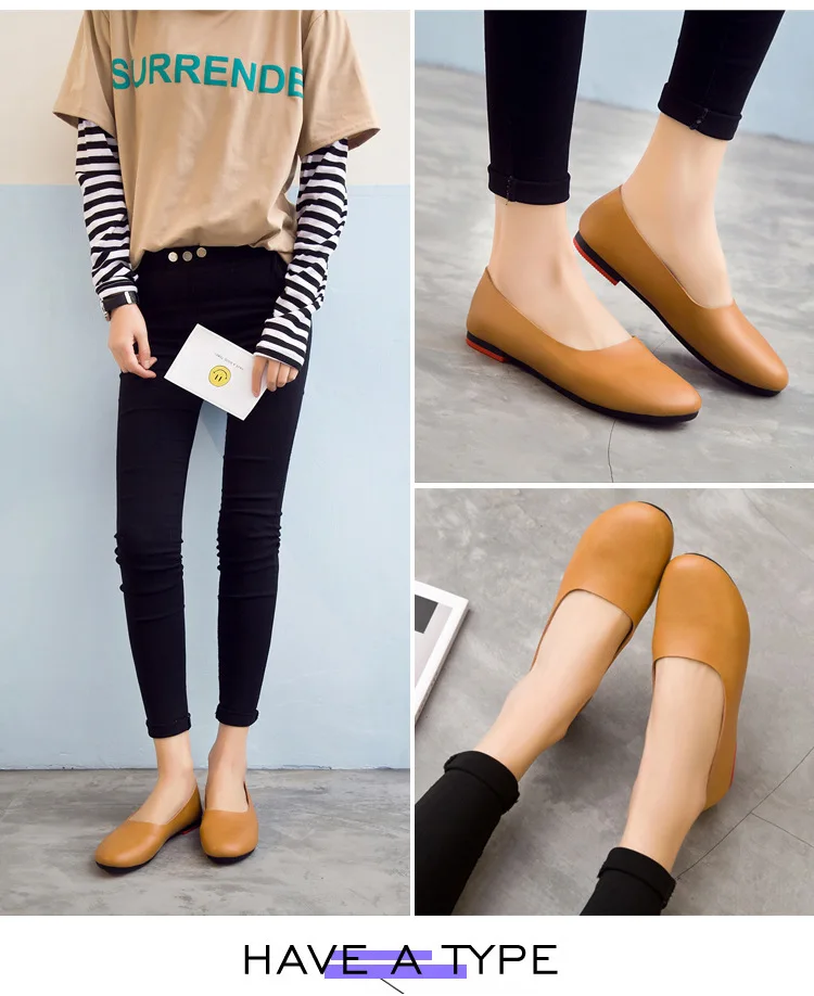 AIYUQI Women Flats Shoes Genuine Leather Ladies Shoes Large Size 41 42 43 Casual Lightweight Non-Slip 2026 New Women Loafers