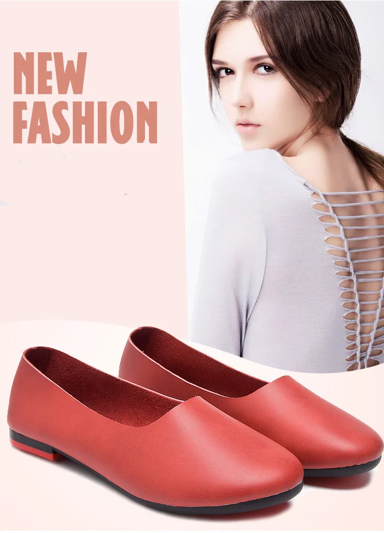 AIYUQI Women Flats Shoes Genuine Leather Ladies Shoes Large Size 41 42 43 Casual Lightweight Non-Slip 2026 New Women Loafers