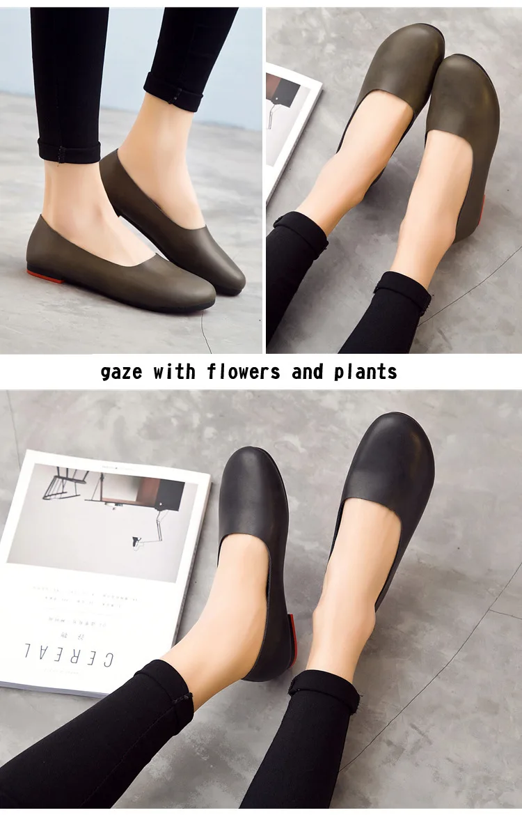 AIYUQI Women Flats Shoes Genuine Leather Ladies Shoes Large Size 41 42 43 Casual Lightweight Non-Slip 2026 New Women Loafers
