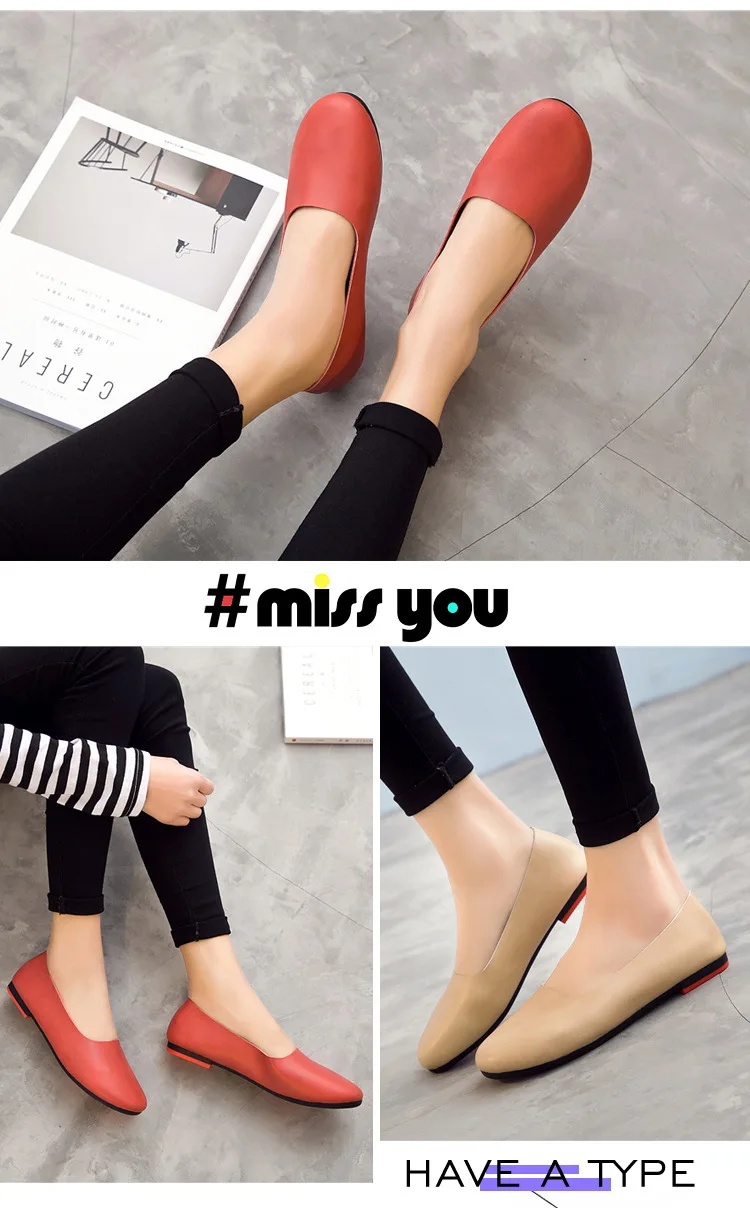 AIYUQI Women Flats Shoes Genuine Leather Ladies Shoes Large Size 41 42 43 Casual Lightweight Non-Slip 2026 New Women Loafers