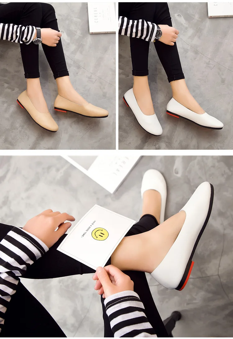AIYUQI Women Flats Shoes Genuine Leather Ladies Shoes Large Size 41 42 43 Casual Lightweight Non-Slip 2026 New Women Loafers