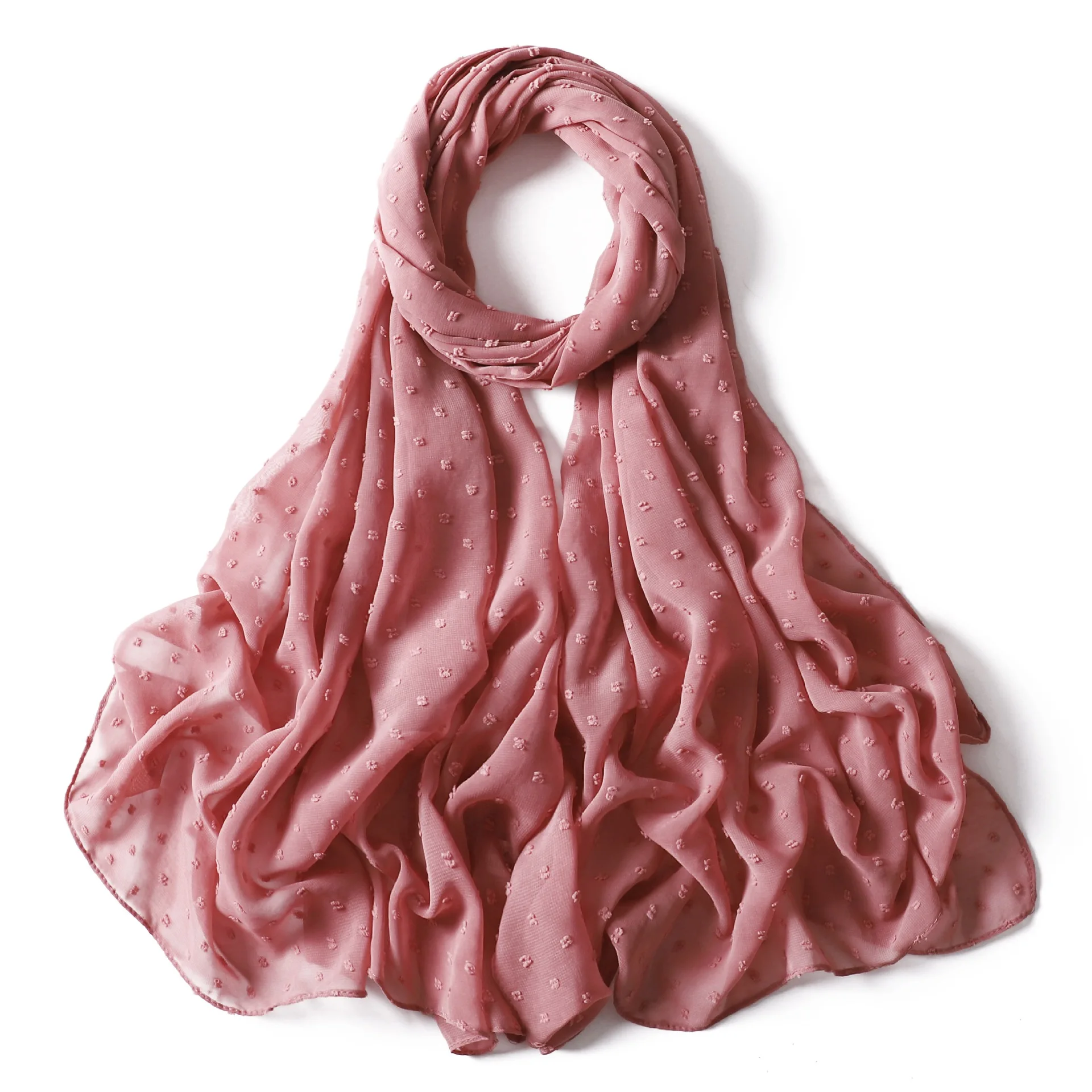 Fashion Chiffon Hijab Scarf For Women Muslim Shawl Headscarf Hair Scarves Black White Soft Turban Mujer Long Head Wraps Headband