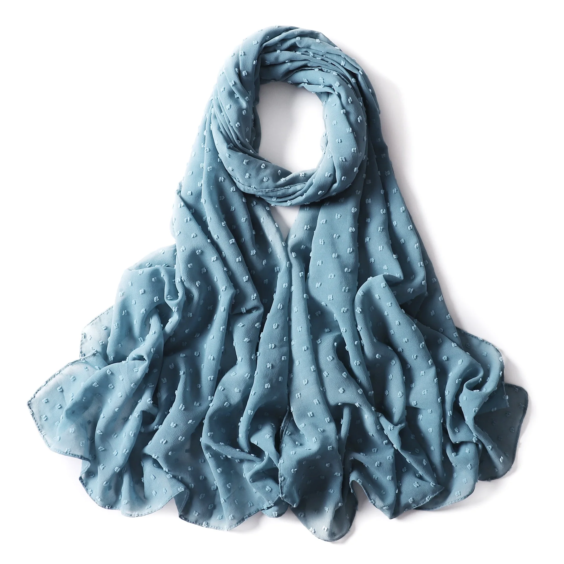 Fashion Chiffon Hijab Scarf For Women Muslim Shawl Headscarf Hair Scarves Black White Soft Turban Mujer Long Head Wraps Headband