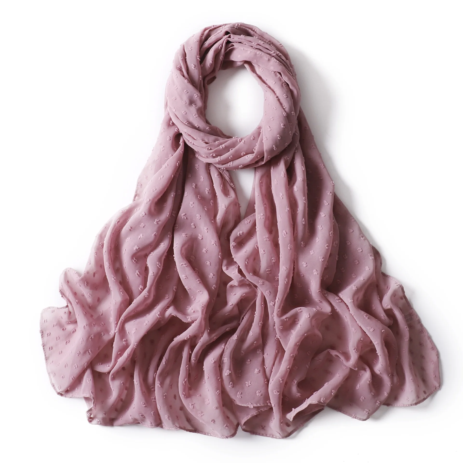Fashion Chiffon Hijab Scarf For Women Muslim Shawl Headscarf Hair Scarves Black White Soft Turban Mujer Long Head Wraps Headband