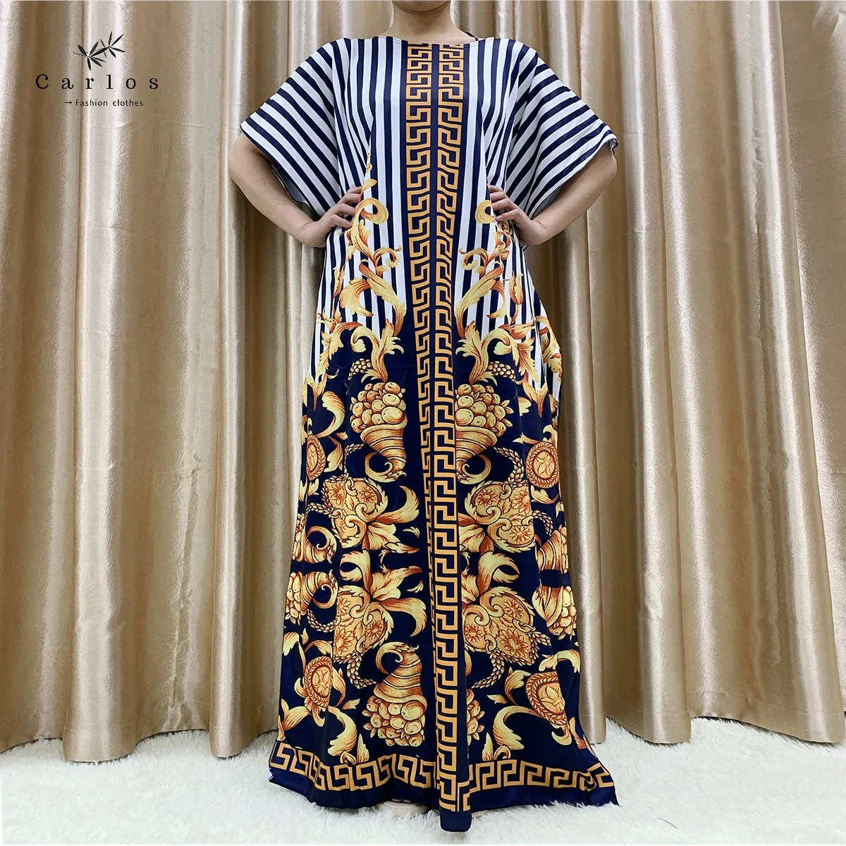 New Flower Sleeve African Dresses For Women Muslim Abaya Dubai Turkey Muslim Fashion Hijab Cotta Dress American Islam Clothing