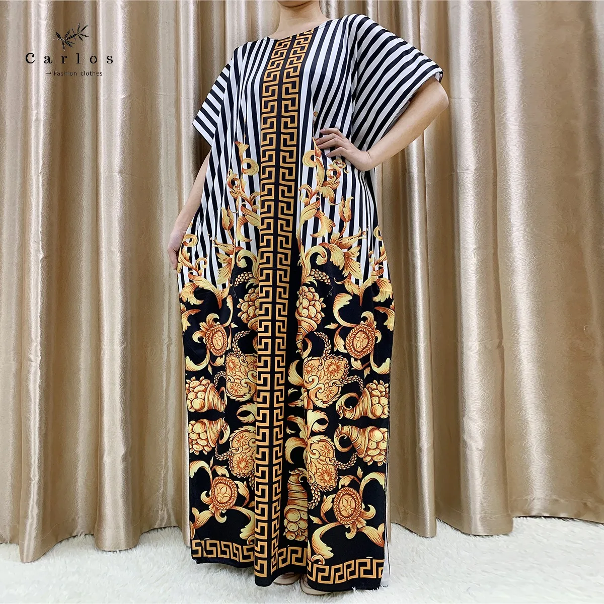 New Flower Sleeve African Dresses For Women Muslim Abaya Dubai Turkey Muslim Fashion Hijab Cotta Dress American Islam Clothing