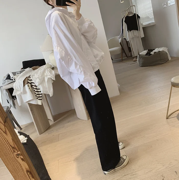 Amax luluE 2024 Summer Korean Designer Ladies Cotton Hoodies Loose Hooded Streetwear Womens Punk Sweatshirts Oversized Clothing