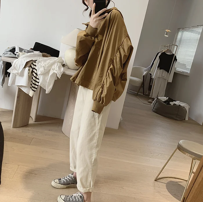 Amax luluE 2024 Summer Korean Designer Ladies Cotton Hoodies Loose Hooded Streetwear Womens Punk Sweatshirts Oversized Clothing