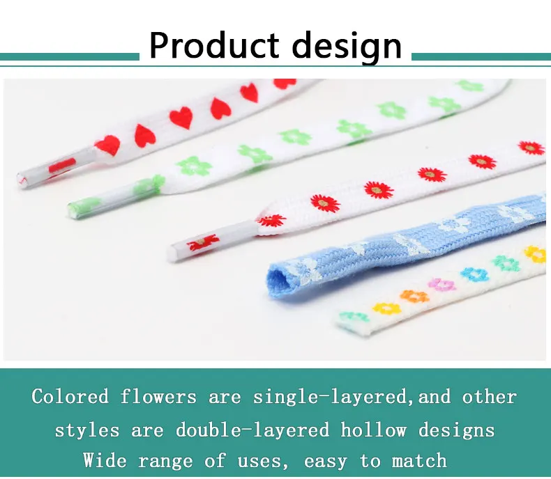 1Pair Sakura Printed Flat Shoelaces, Cute Cherry Blossom Flower Pattern Shoe Laces, Decorative Floral Shoestrings for Sneakers