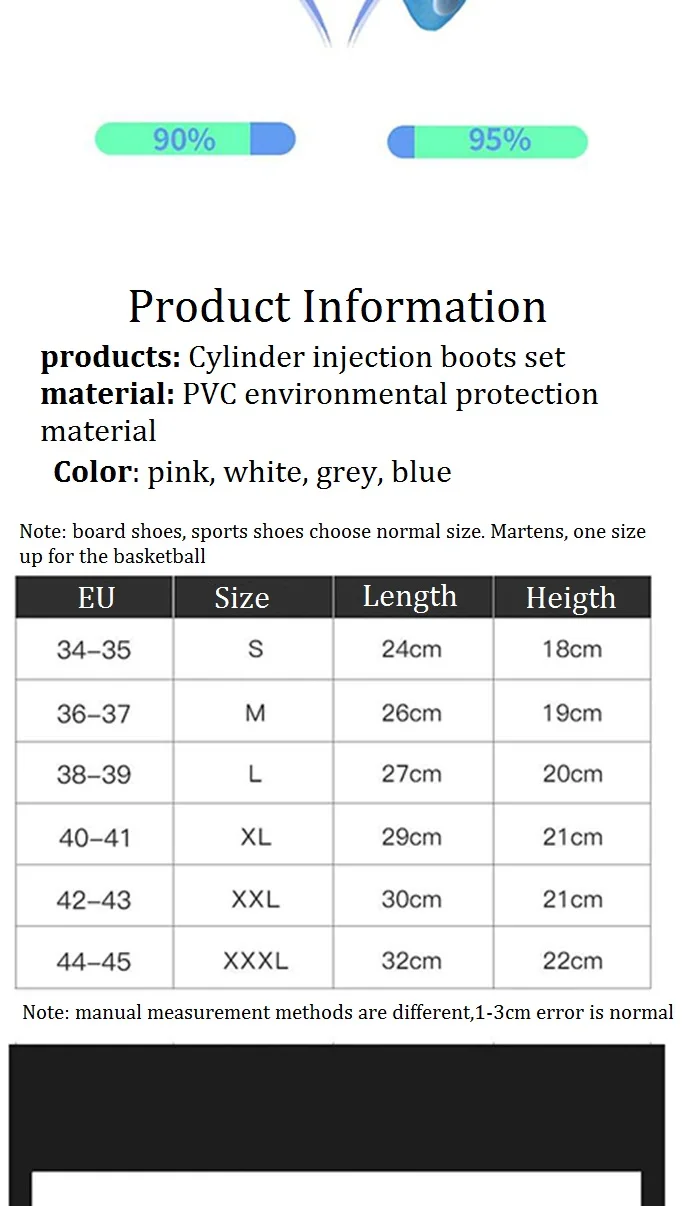 Boots Waterproof Shoe Cover Outdoor Rainy Days Silicone PVC Material Unisex Shoes Protectors Non-slip Reusable Rain Boots Covery
