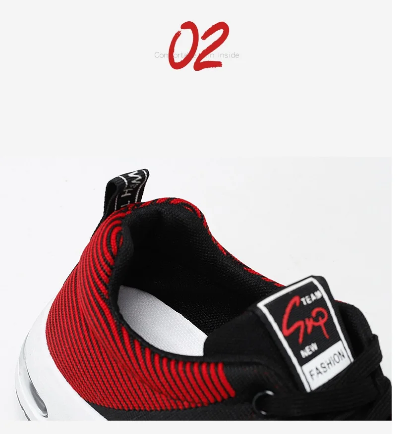 Original Navy Blue Mesh Sneakers Men's Breathable Trainers Man Casual Trekking Basketball Sports Shoes For Men Wedge Sneakers