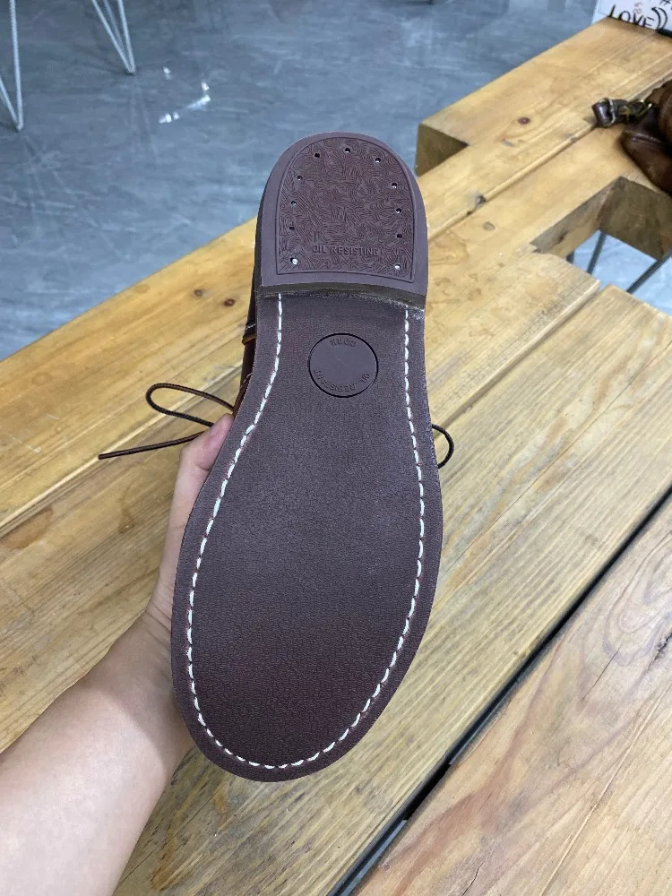 YQ8111 Cowhide Leather Handmade Goodyear Welted American Boots Custom Made Service Red Tornado Size 35-52 Super Quality Genuine