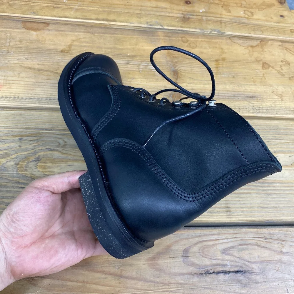 YQ8111 Cowhide Leather Handmade Goodyear Welted American Boots Custom Made Service Red Tornado Size 35-52 Super Quality Genuine