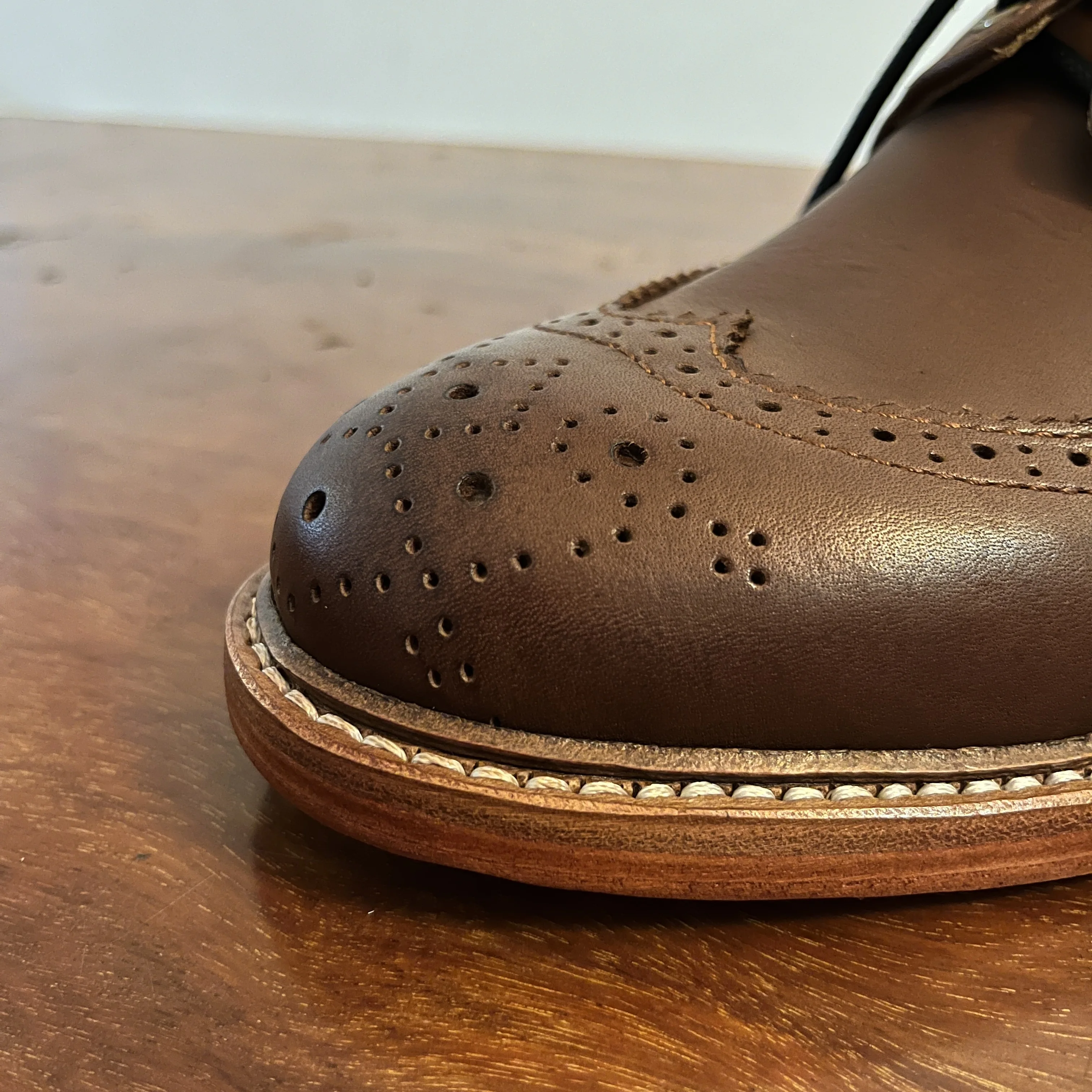 B500 RockCanRoll Super Quality Size 35-52 Handmade Goodyear Welted Durable Italian Cowhide Boots Brogue Footwear