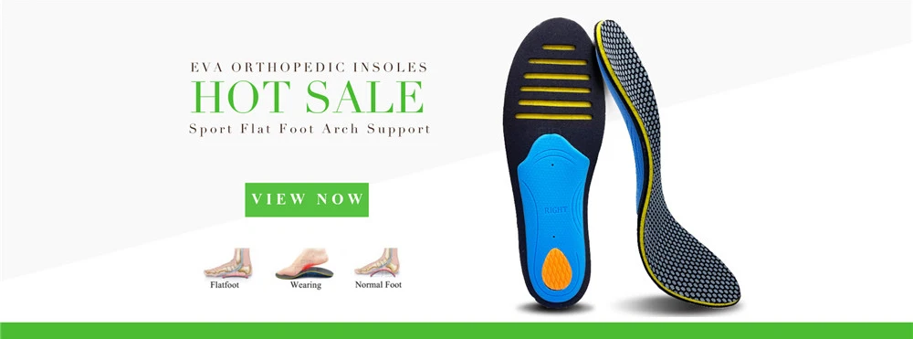 Orthopedic Shoes Sole Insoles Flat Feet Arch support Unisex EVA Orthotic Arch Support Sport Shoe Pad Insert Cushion Men Woman