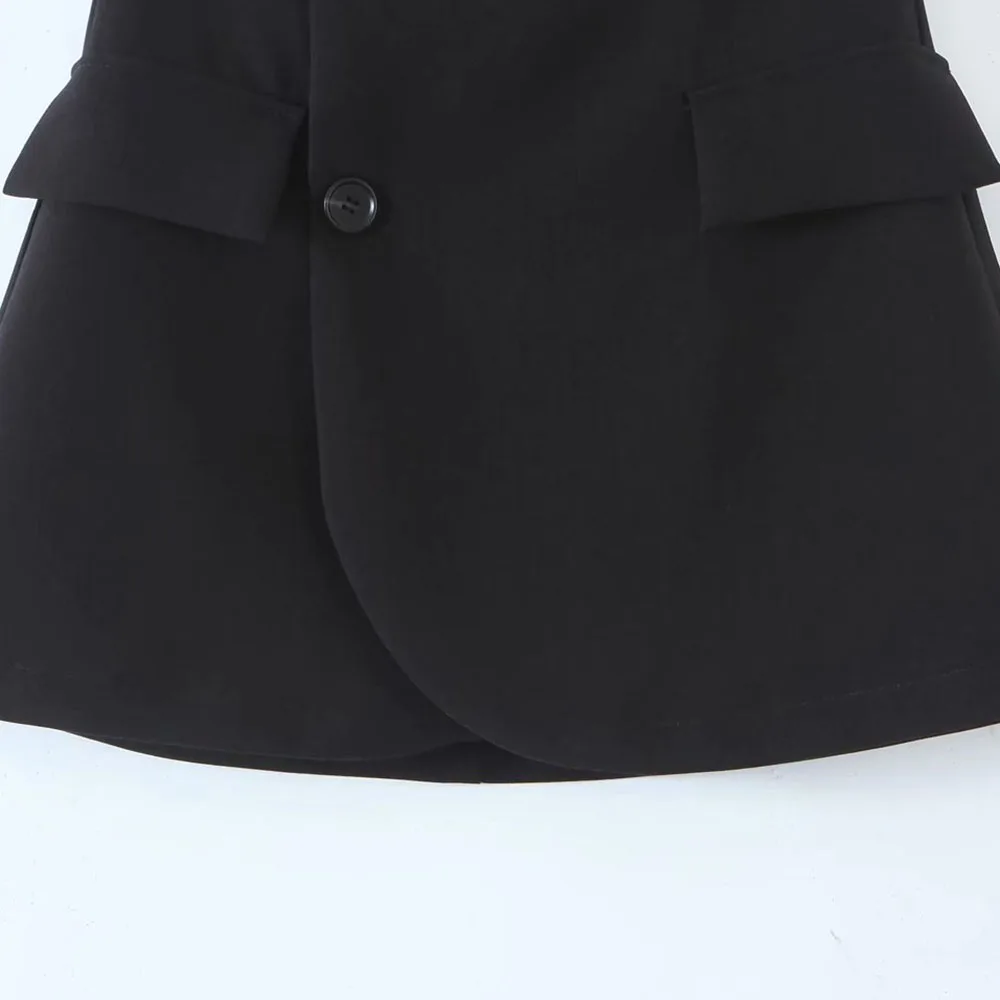 XEASY Women Blazer Clothing Two Piece Set Women Suits With Skirt Female Suit Tweed Long Sleeves Short Skirt Suits Blazer
