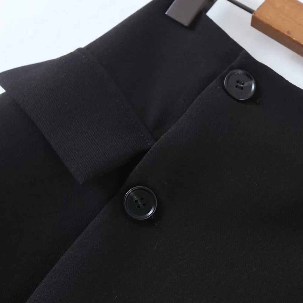 XEASY Women Blazer Clothing Two Piece Set Women Suits With Skirt Female Suit Tweed Long Sleeves Short Skirt Suits Blazer