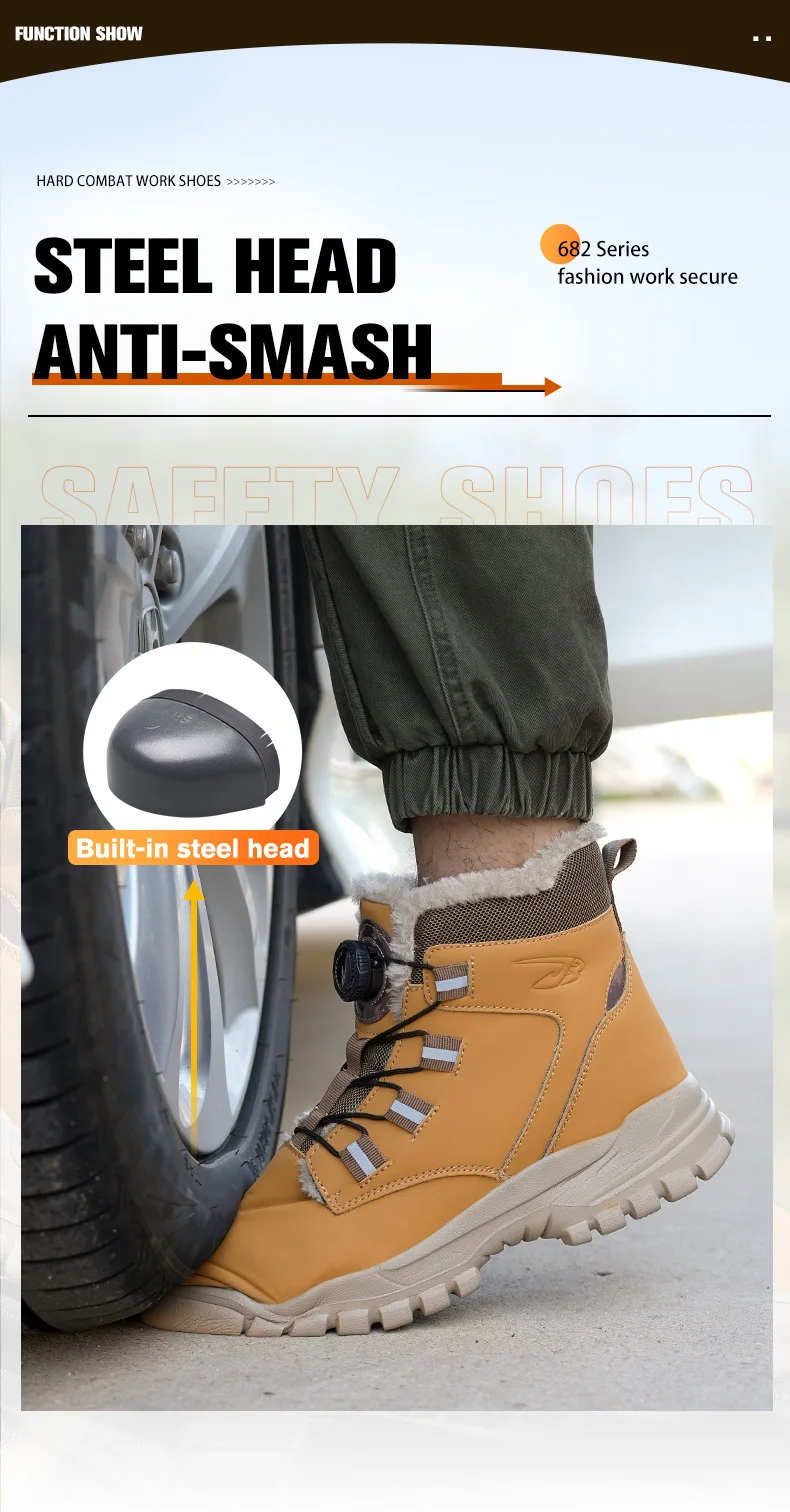 2021 Men Safety Shoes Metal Toe Indestructible Ryder Shoe Work Boots with Steel Toe Waterproof Breathable Sneakers Work Shoes