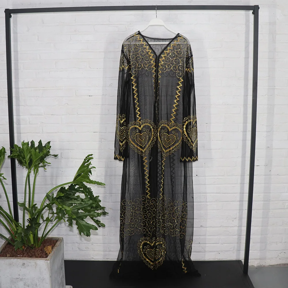 Dress Mesh Fabric Rhinestone Decoration + Sling Sexy Fashion Luxury Robe
