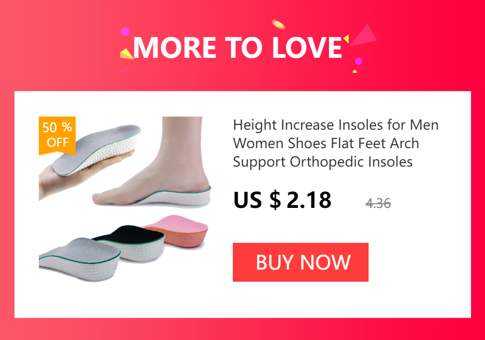 Soft Silicone Gel Insoles for Heel Spurs Pain Relief Foot Cushion Foot Massager Care Heel Cups Shoe Pads Height Increase Insoles