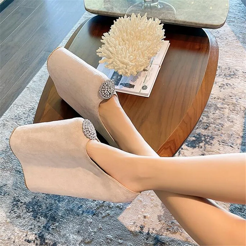 SDTRFT Ultra High-Heeled 30cm Wedges College Girl Diamond Pumps 20cm Platform Women Round Toe Lace Cosplay Lolita Sweet Shoes