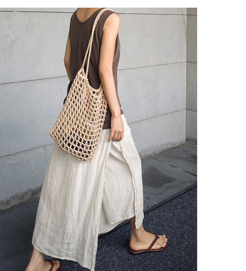 100% Linen Long Skirts For Women Fashion 2026 Solid High Waist Side Spilt Harajuku Pants Skirt Jupe Longue Femme