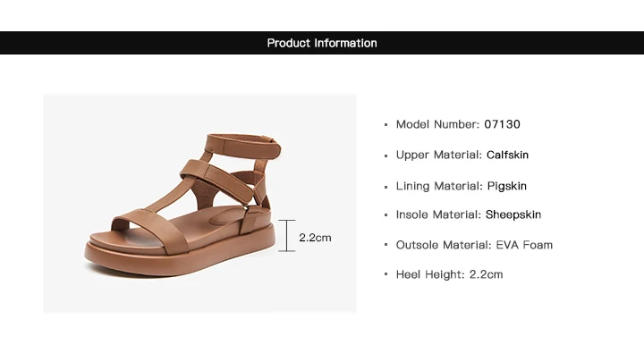 BeauToday Gladiator Sandals Women Genuine Calfskin Leather Open Toe T-Strap Thick Sole Summer Ladies Shoes Handmade 07130S