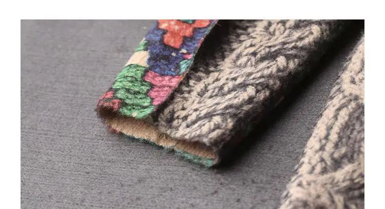 Amax luluE Fall Fashion Turtleneck Sweaters Womens Loose Casual Printed Knitted Pullover Clothes Vintage Luxury Jumpers Knitwear