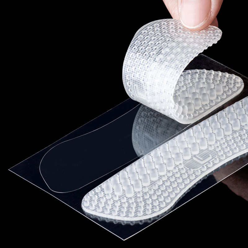 2/4pcs Silicone Heel Stickers Heels Grips Women Men 4D Anti Slip Heel Cushions Non-Slip Inserts Pads Foot Heel Care Protector