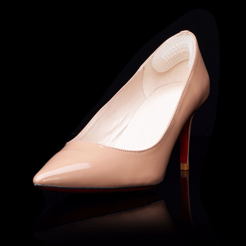 2/4pcs Silicone Heel Stickers Heels Grips Women Men 4D Anti Slip Heel Cushions Non-Slip Inserts Pads Foot Heel Care Protector