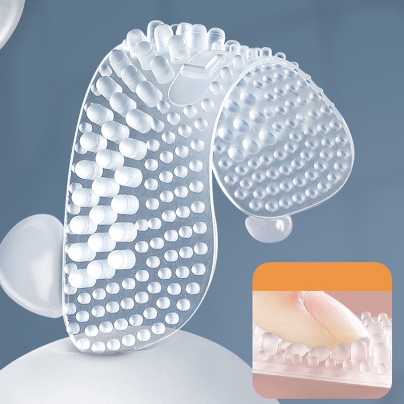 2/4pcs Silicone Heel Stickers Heels Grips Women Men 4D Anti Slip Heel Cushions Non-Slip Inserts Pads Foot Heel Care Protector