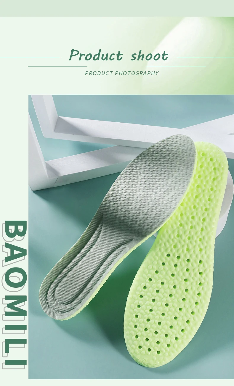 Wormwood Stepping on Shit Insoles Sports Soft Bottom Latex Shock Absorption Breathable Men Women Sweat-absorbing Deodorant Shoes