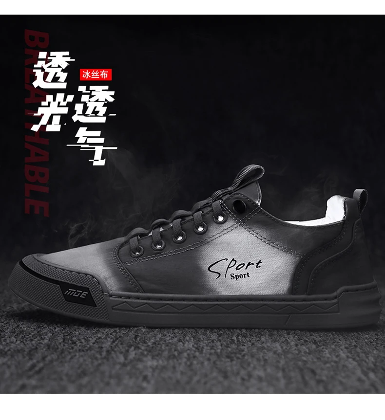 Men's Shoes Summer Breathable Ice Silk Cloth Shoes For Men Running Vulcanize Casual Sports Shoes Tenis Masculino