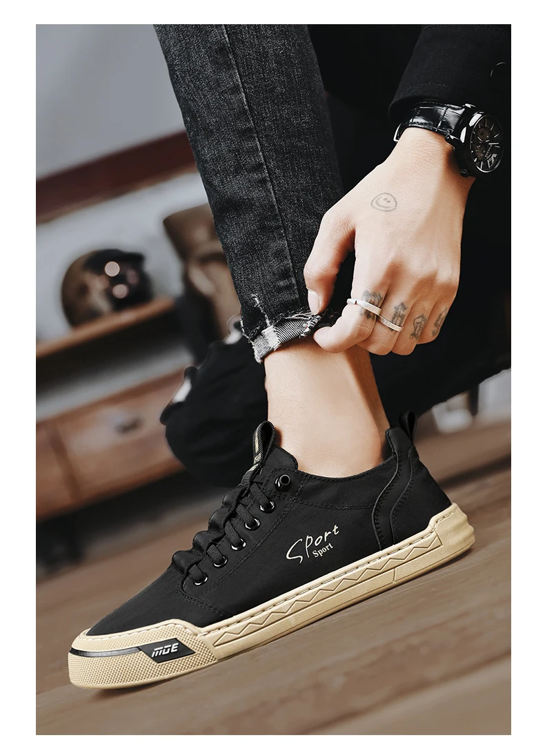 Men's Shoes Summer Breathable Ice Silk Cloth Shoes For Men Running Vulcanize Casual Sports Shoes Tenis Masculino