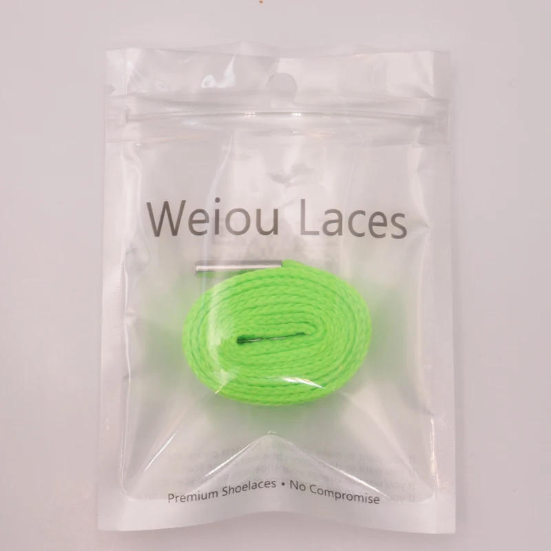Weiou Official Fashion 18mm Men Women Most Suitable Trendy Cord Dress Shoelace with Gun Black Metal Tips End Shoe Accessories