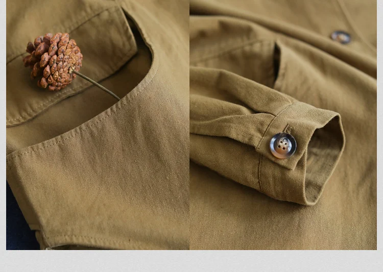 Amax LuluE Autumn 2025 Outerwear Womens Khaki Korean Style Vintage Jacket Basic Lady Casual Coat Button Harajuku Loose Clothing